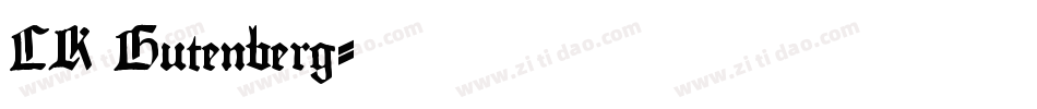 CK Gutenberg字体转换